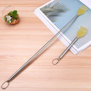 Ninashop ไม้เกาหลัง สแตนเลส แบบพกพา ยืดหดได้ แข็งแรง ทนทาน Stainless Steel Back Scratcher Telescopic