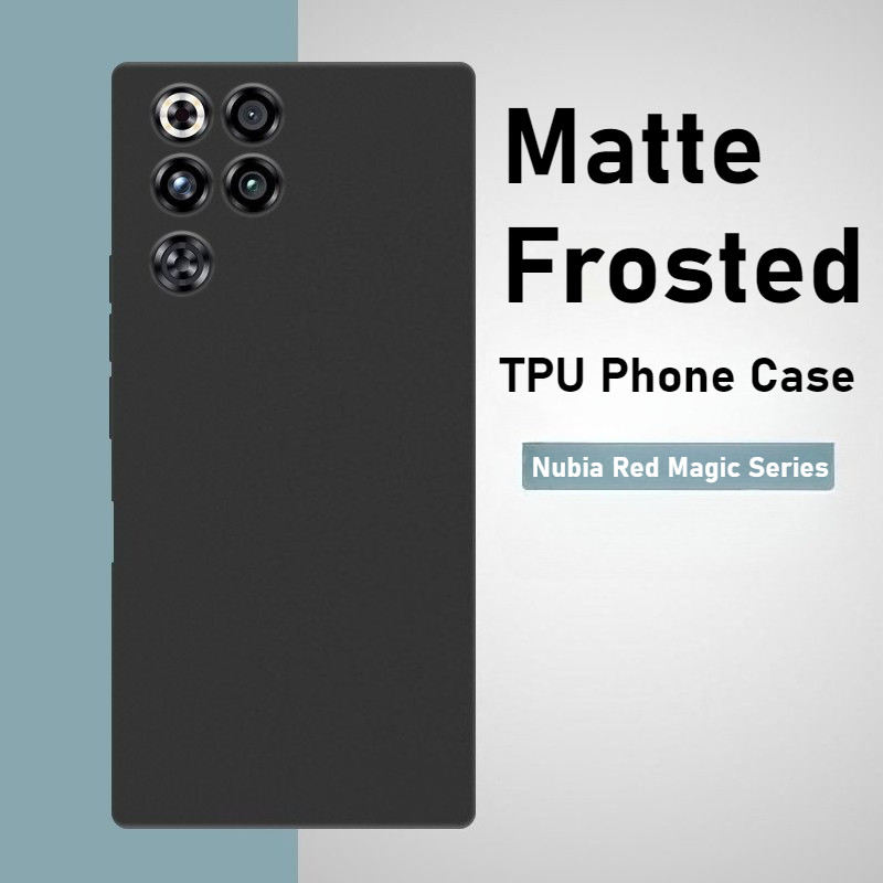 2PCS สําหรับ Nubia Red Magic 11 10 9 8 7 Pro Pro + 10Air Matte TPU ซิลิคอนโทรศัพท์กรณี 10 air 10s 9s 8s 7s pro + กันกระแทกนุ่มปกหลัง Shell