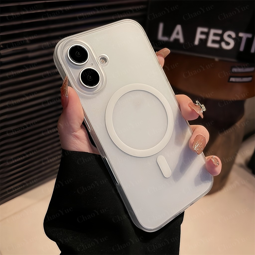 เคสโทรศัพท์ไร้สายแม่เหล็กหรูหราสีด้าน Desert Titanium AG แบบ Frosted รองรับ iPhone 11 12 13 14 15 16 17 Pro Max AIR Plus แข็งแรง กันกระแทก โปร่งใส บางพิเศษ พร้อมบัมเปอร์ ปกหลัง ดีไซน์สวยงาม ราคา ถูกที่สุด ดีลบีเคเค แกลเลอรีภาพที่ 3