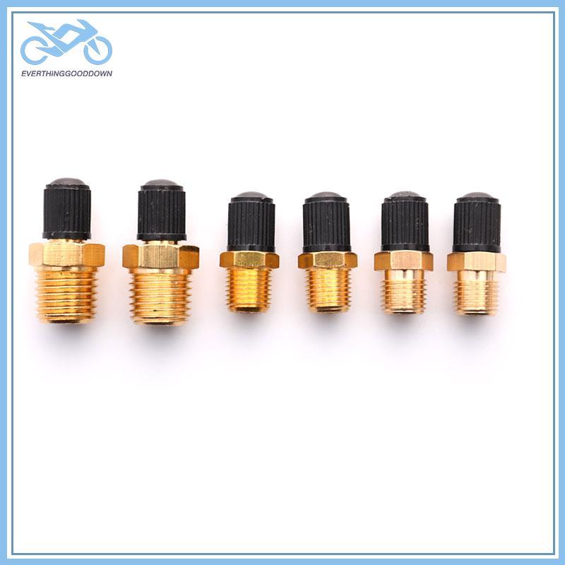 EVER 2pcs M10/1/8/1/4 NPT MPT ทองเหลือง Air Compressor ถังเติมวาล์ว Double Head TH