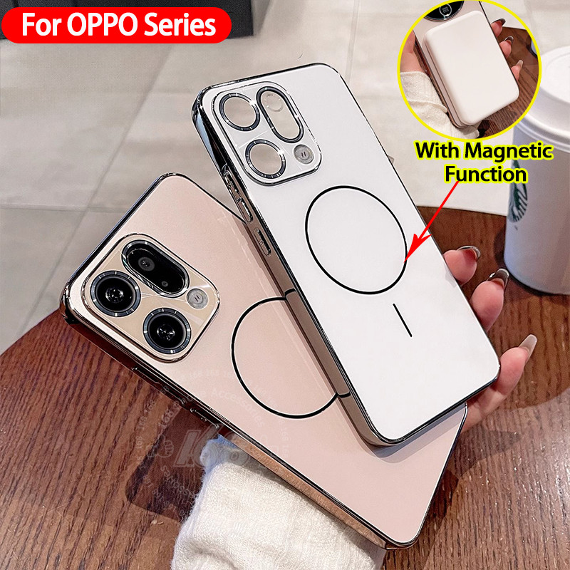 เคส OPPO Find X9 เคส OPPO Find X9 Pro Case เคสกันกระแทกแม่เหล็ก พร้อมฟิล์มป้องกันเลนส์กล้อง เคสมือถือหรู แบบด้านแข็ง รู้สึกเหมือนด้าน และป้องกันรอยนิ้วมือ