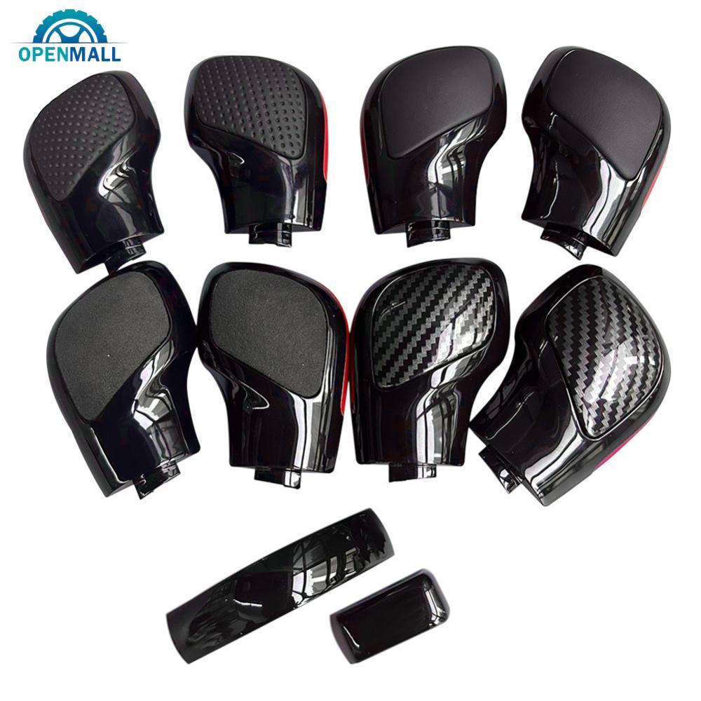 OPENMALL เกียร์รถ Shift Knob Lever Shifter Hand Ball Chrome Matt คาร์บอนไฟเบอร์สําหรับ VW Golf 6 7 R