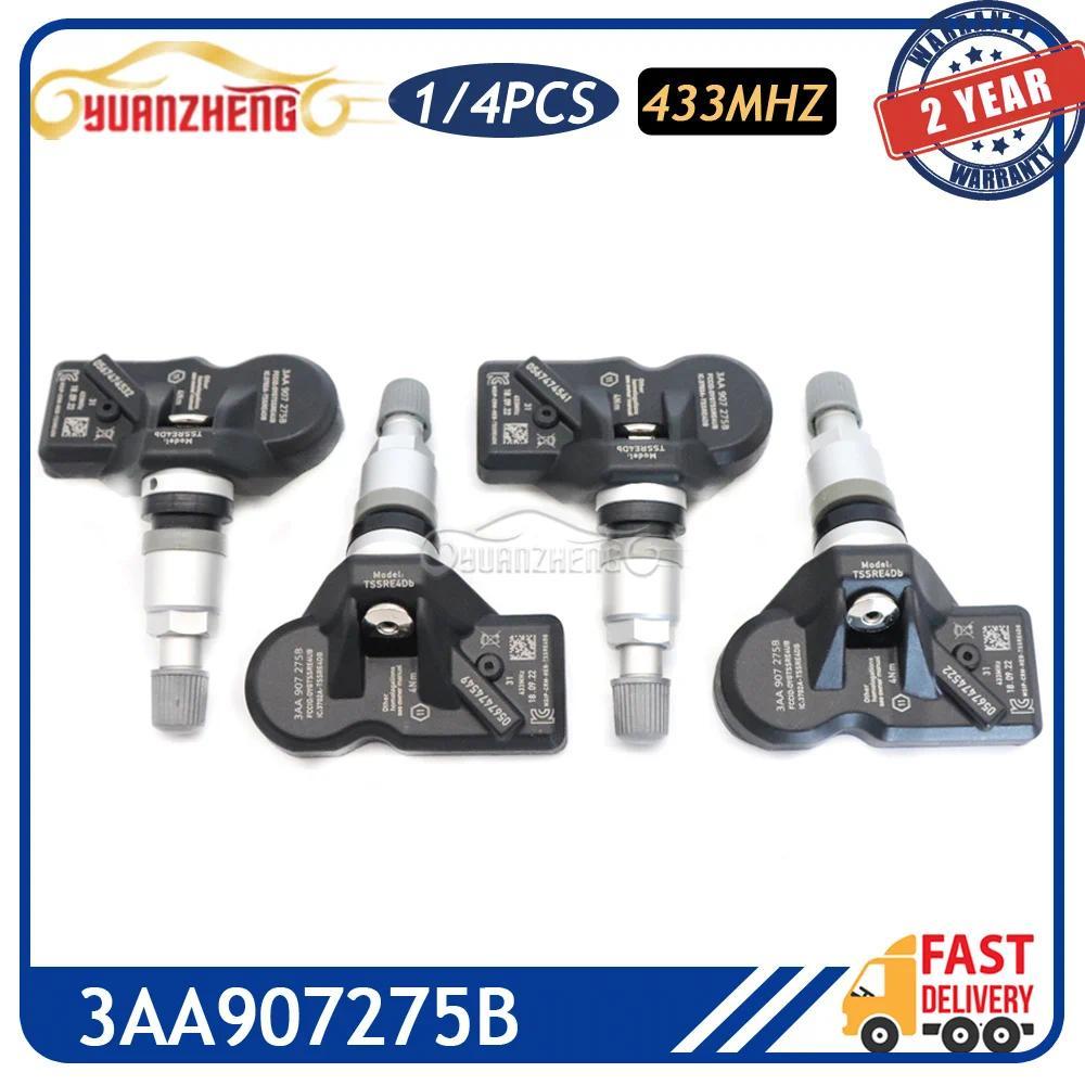 ระบบตรวจสอบเซ็นเซอร์ความดันลมยาง TPMS ในรถยนต์ 3AA907275B สําหรับ Volkswagen CC Ti guan Pas sat 2007