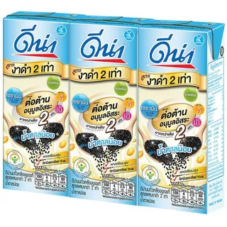 ดีน่านมถั่วเหลืองยูเอชทีน้ำตาลน้อยไขมันต่ำ 230มล. แพค 3 DNA Soy Sesame Low Sugar 230X3 [หมายเลขบาร์โค้ด 8851717200656 ]