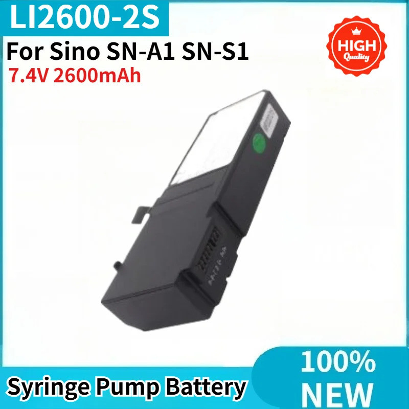 คุณภาพสูง LI2600-2S เข็มฉีดยาปั๊มเปลี่ยนแบตเตอรี่ 7.4V 2600mAh สําหรับ Sino SN-A1 SN-S1