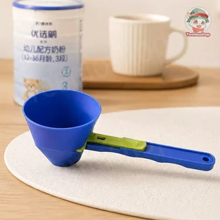 กรวยตักผงอเนกประสงค์ ช้อนตวงปรับระดับได้ สำหรับกาแฟ เวย์โปรตีน และผงปรุงอาหาร ป้องกันหกเลอะ
