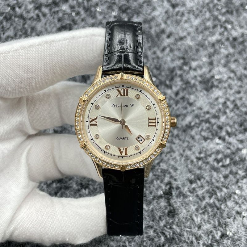 #原装正品收藏好货推荐#[ Treasure of Town Store] ของแท้ PRECISION · W Diamond-Studded Ladies Watch การเคลื่อนไห