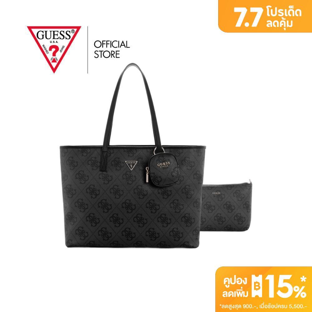 GUESS กระเป๋า รุ่น OS712424 POWER PLAY II LARGE TECH TOTE สีดำ