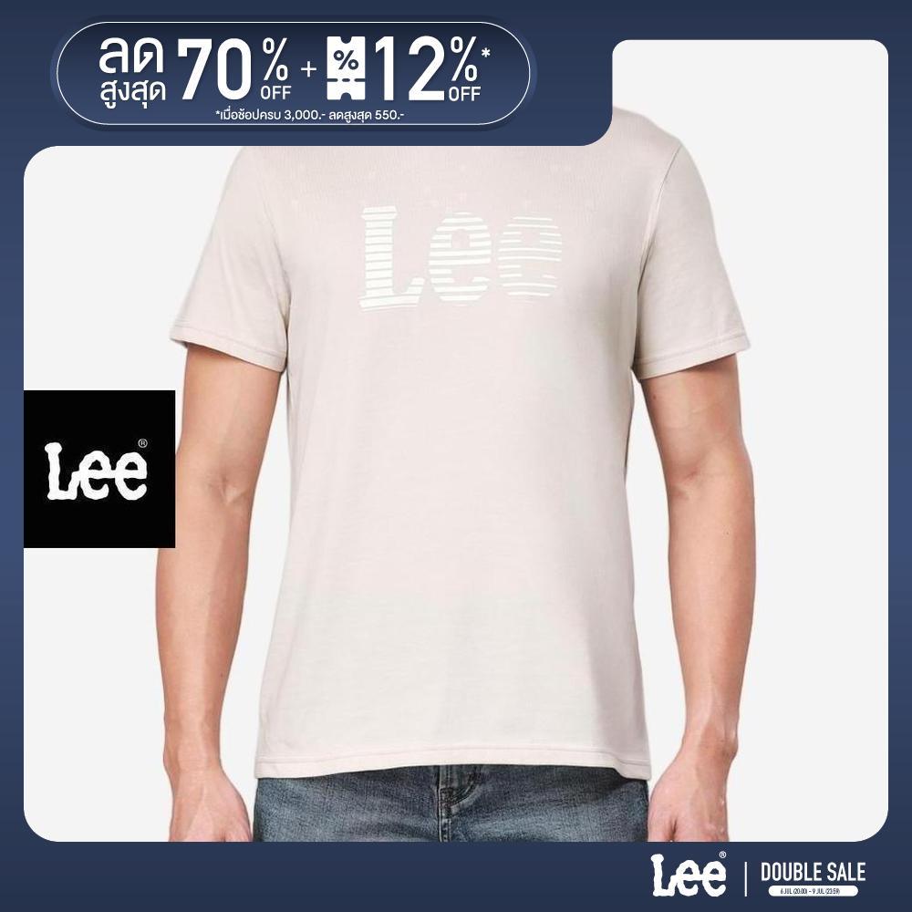 LEE เสื้อยืดแขนสั้นผู้ชาย รุ่น LE F525MTSSF47 สีน้ำตาล