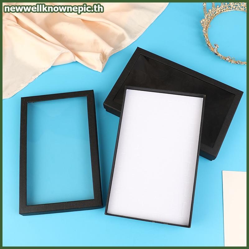 Newwellknownepic 36-Slot เครื่องประดับแหวนกล่องถาด Organizer ต่างหู Trinket แสดงกรณีกํามะหยี่ Organi