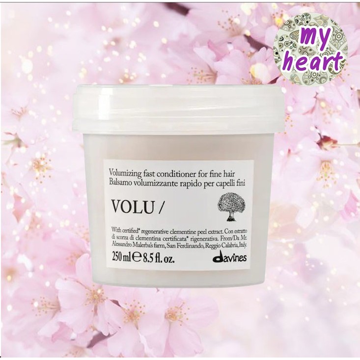 Davines Volu Conditioner 250 ml ครีมนวดผมเพิ่มวอลลุ่มสูตรบางเบาสำหรับผมเส้นเล็ก