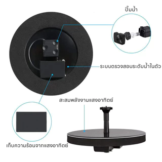 ถูกที่สุด น้ำพุโซล่าเซลล์ 16cm ทนแดด/ ทนฝน น้ำพุพลังงานแสงอาทิตย์ พลังงานแดด หัวฉีดหลายรูป สำหรับสระบึงบ้าน