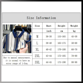 เสื้อโปโลผู้ชาย แขนสั้น ลายทางพิมพ์ คอปก มีซิป ผ้าไอซ์ซิลค์ ระบายอากาศ สไตล์แฟชั่น ทรงพอดีตัว