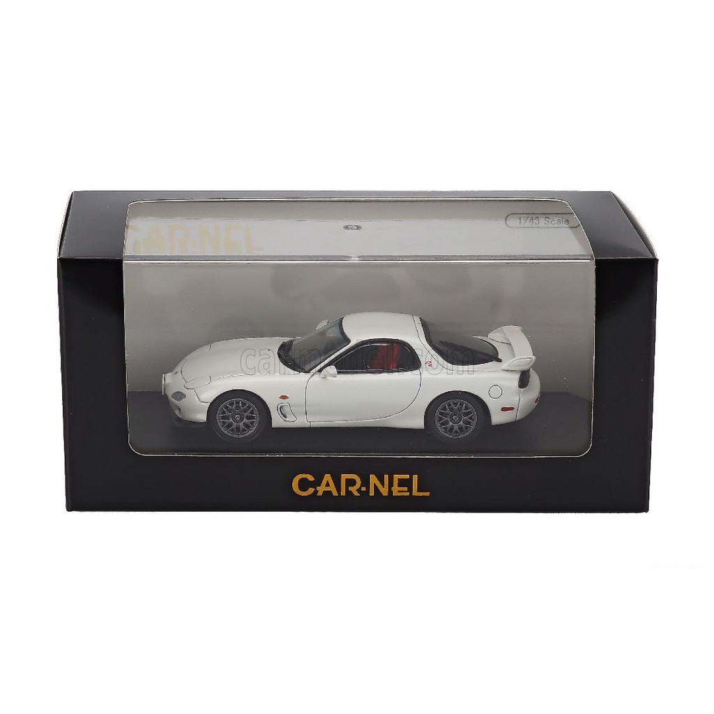 โมเดลรถ CARNEL ขนาด 1/43 Mazda RX-7 Type RZ FD3S ปี 2000 สี Snow White Pearl Mica (รุ่น CN430003)  C