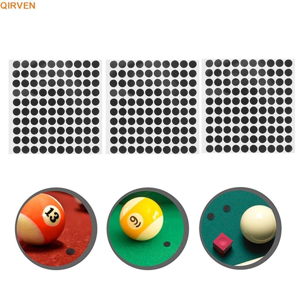 QIRVEN White Ball Locator สติกเกอร์ 35 มม.สนุ๊กเกอร์ Pool อุปกรณ์เสริม Spot กาวเครื่องหมาย 100 ชิ้นบิลเลียดอุปกรณ์เสริม Cue Ball Locators