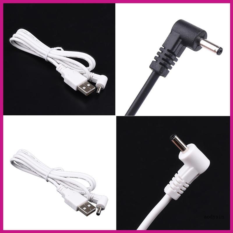 (ส่วนลดสูง)aodysin.th USB Male to 90 องศา 3 5mmx1 35mm for Power Male Plug 5V Cable 100cm 3ft