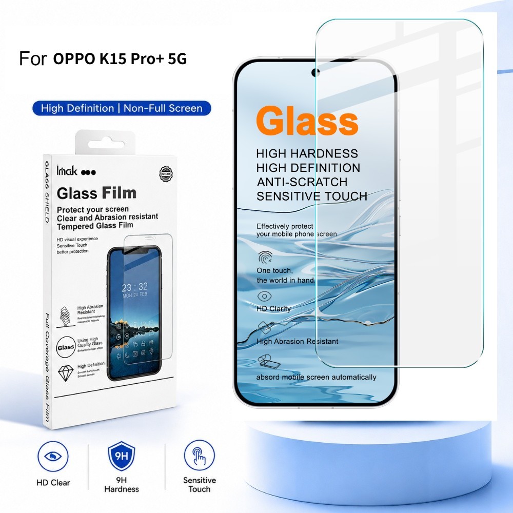 ฟิล์มกระจก OPPO K15 K13 K12x pro+ Turbo Pro 5G Global ฟิล์มกันรอยหน้าจอ ความแข็ง 9H FM0001