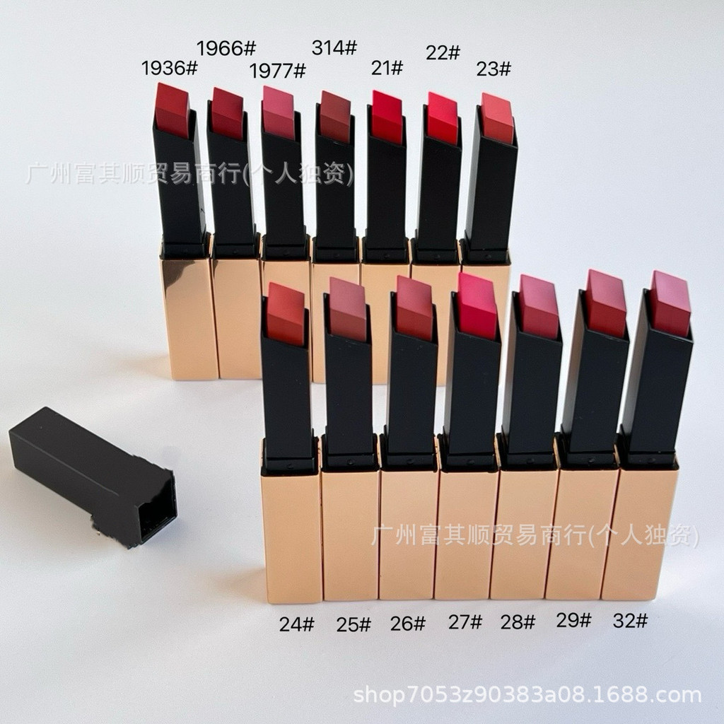 Spot Goods#Innovative foreign trade channel: small gold bar lipstick1936/1966/1977/314/21/22/23/24/2
