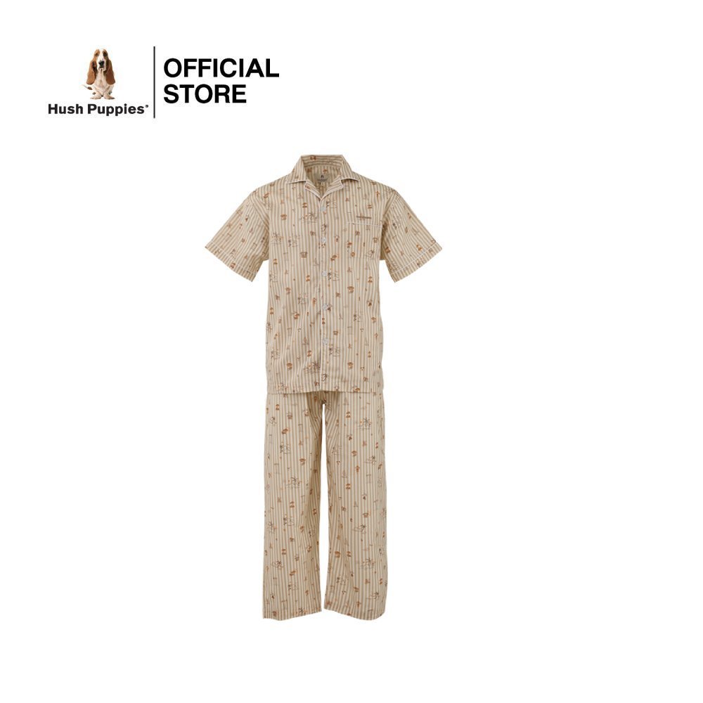 Hush puppies  Underwear ชุดนอนผู้ชายแขนสั้น Sleepwear รุ่น HU H8B180 Pajama Set