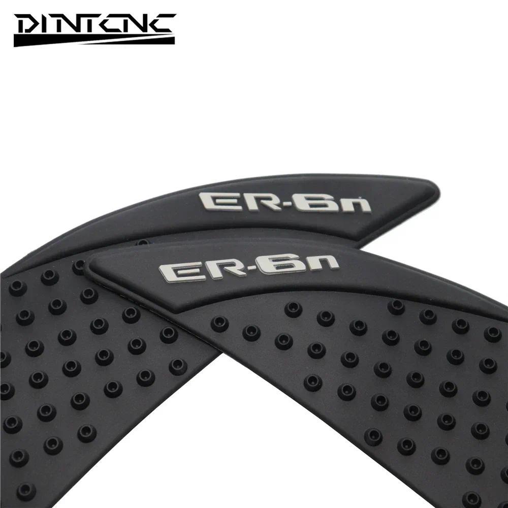 สําหรับ Kawasaki ER6N ER-6N 2006-2015 รถจักรยานยนต์ Anti Slip ถัง Pad สติกเกอร์แก๊สเข่า Traction ด้า