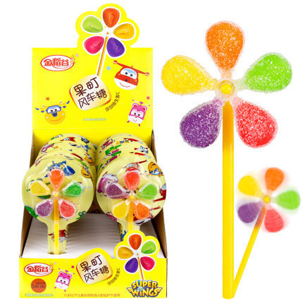 Golden Rice Grain Windmill Candy Lollipop Gummy Gummy Candy Snacks Children Candy