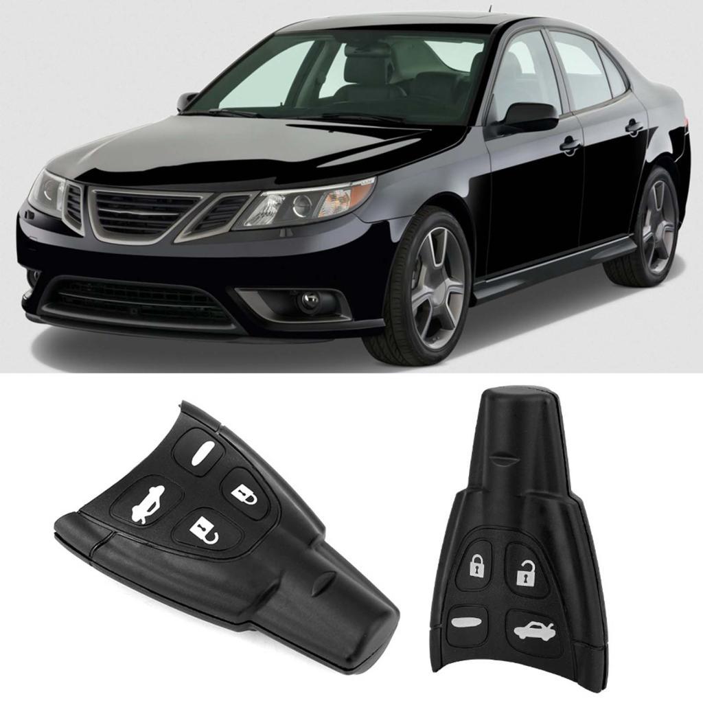 Soyoung Aramox รถ Key Case Fit สําหรับ Saab 93 95 4 ปุ่ม Shell อุปกรณ์เสริมสีดํา