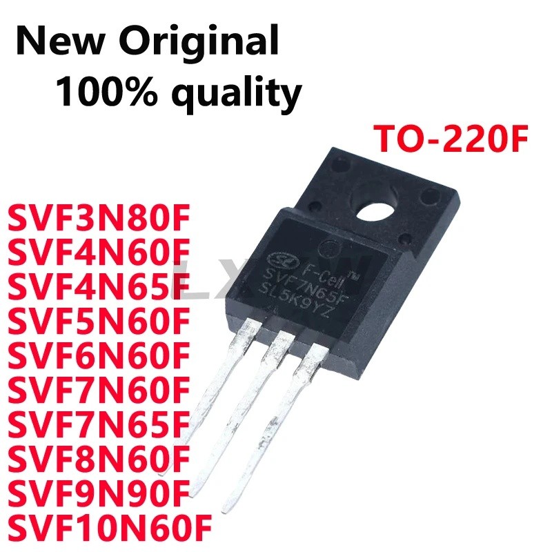 5PCS SVF3N80F SVF4N60F SVF4N65F SVF5N60F SVF6N60F SVF7N60F SVF7N65F SVF8N60F SVF9N60F S10N60F SVF9N6