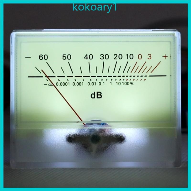 KOKO VU Meter พร้อม LED Backlight DB เครื่องวัดระดับเครื่องขยายเสียงสายไฟง่าย DB Meter