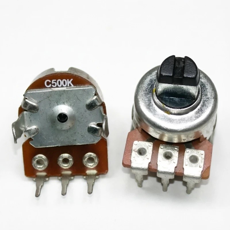 5PCS 121 ประเภท Mono 3-pin B10K 330K C10K C500K D ความยาวจับ 5 มม.เครื่องขยายเสียงปริมาณ Potentiomet