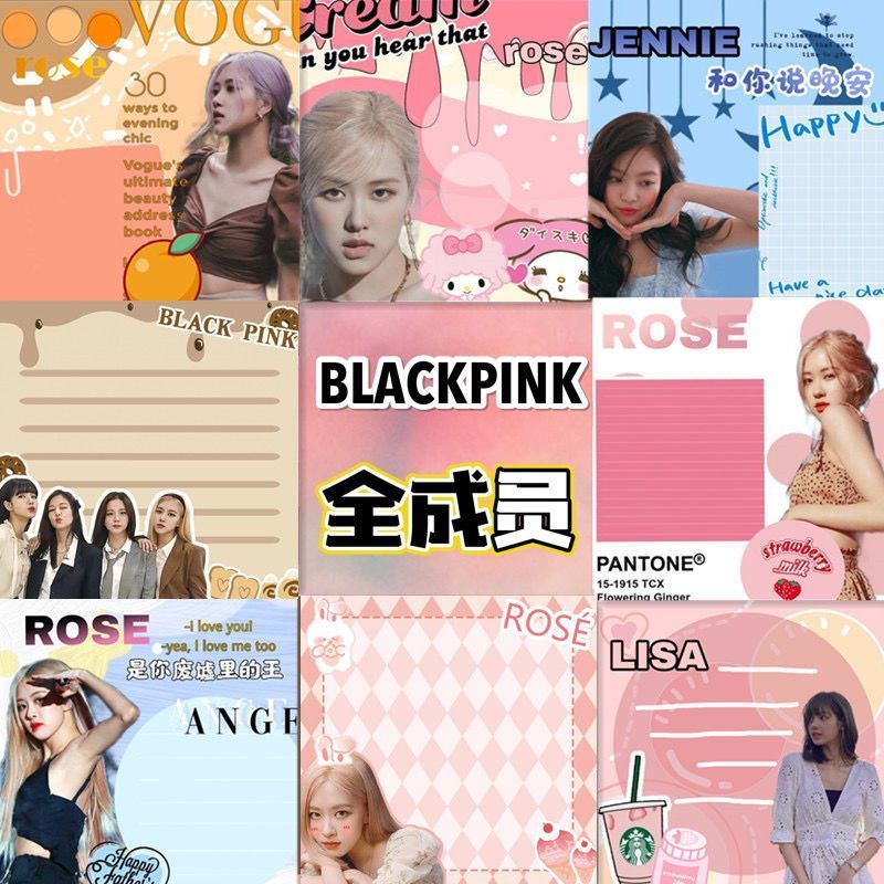 BLACKPINK สินค้า Sticky Notes Sticky Notes Sticky Note Pad N Times Post Star LisaJennieRoseJisoo7.16