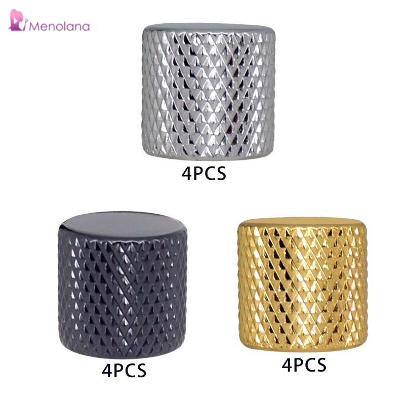 [Menolana] 4x Volume Control Knob Replacement Bass Control Knob สําหรับกีตาร์ไฟฟ้าเบสชิ้นส่วน