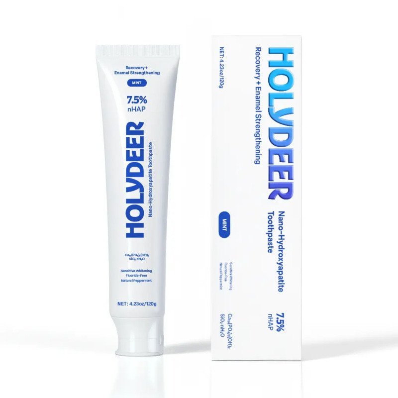 HolydeerNanoHydroxyapatiteTaste-Fluoride-FreeAdvancedEnamelRepair,SensitivityRelief,GentleningDailCarePeppermintFreshness(UpgradeEdEdition) 3KXY