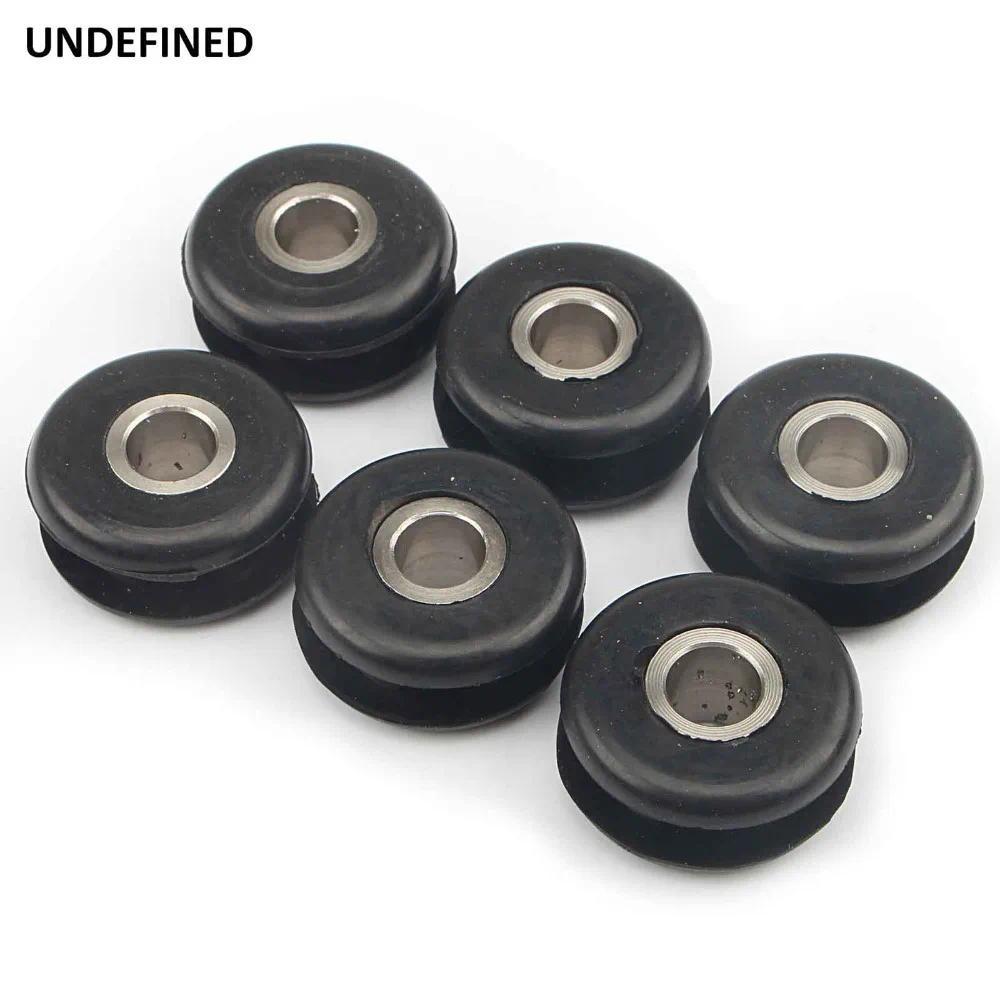nอุปกรณ์เสริมรถจักรยานยนต์ยางถังแก๊ส Mount Grommets โลหะสำหรับ Harley Softail FXST Heritage FLST FXW