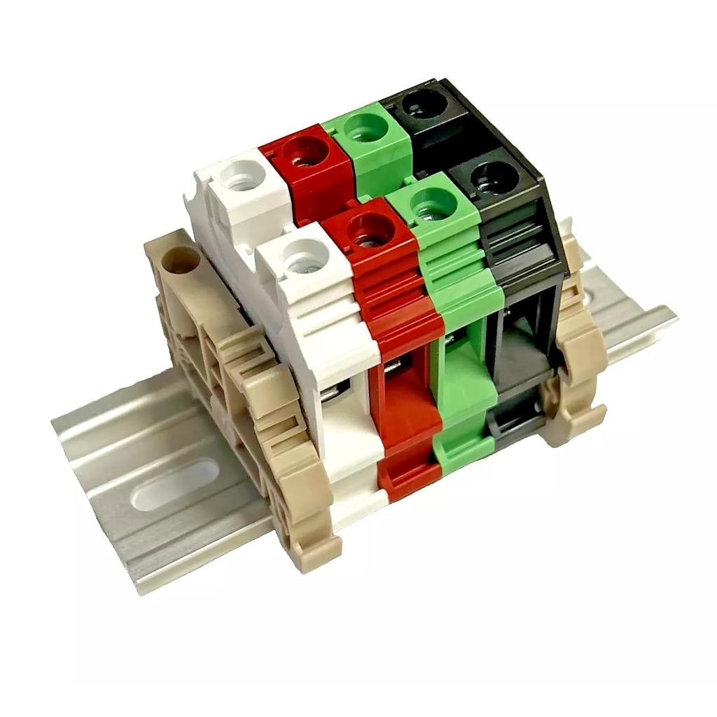 Splice 50 Amp 6/4 สาย UL International Connector Dinkle Shore Power Inverter DK10N สีขาวสีแดงสีเขียว