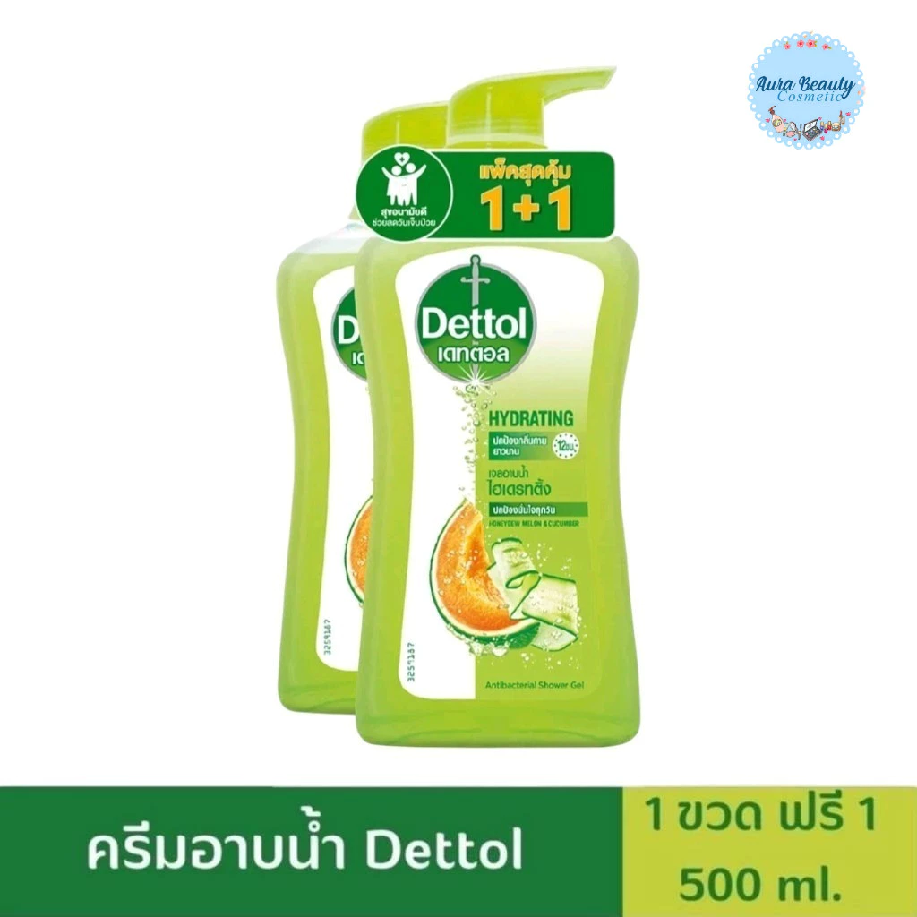 📍 (1แถม1) Dettol Shower Gel Antibacterial 500 มล. เดทตอล เจลอาบน้ำแอนตี้แบคทีเรีย สูตรสกินแคร์ ขวดปั๊ม มีสูตรให้เลือก thumbnail 6