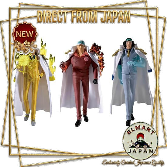 [Direct From Japan] One Piece: THE Departure LOGIA 3-Figure Set—Sakazuki, Borsalino, Kuzan—Borsalino