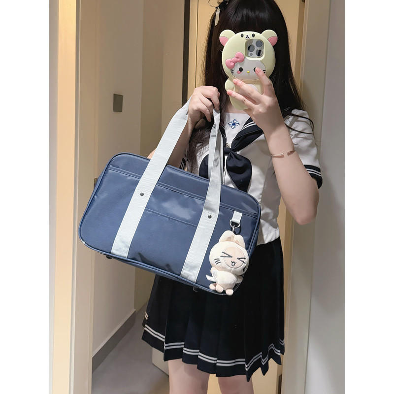 Woodong Shop Preppy Commuter สองมิติ All-Match Cross-Body One-Shoulder JK Girl School Supply [jk Can