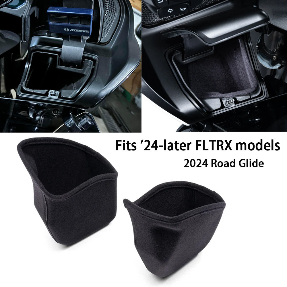 เหมาะสําหรับอุปกรณ์เสริมรถจักรยานยนต์ฮาร์เลย์ CVO Road Glide Road Glide 2024 กล่องถุงมือด้านหน้ากระเ