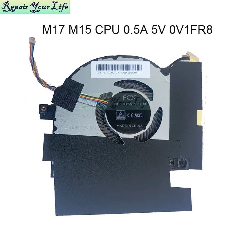 5V 12V CPU GPU พัดลมระบายความร้อนสําหรับ DELL สําหรับ Alienware M17 R1 M15 R1 2019 0V1FR8 0PDMM0 0HD