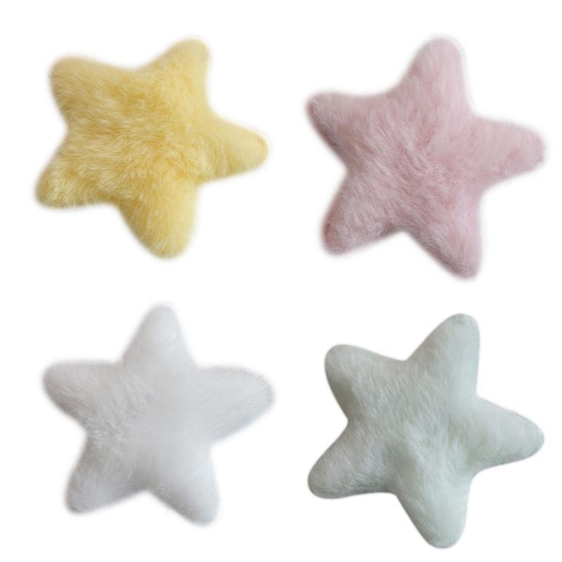MT Furry Plush Star Y2K Star อุปกรณ์เสริมหวาน Handmade Hairpin หญิงสาว