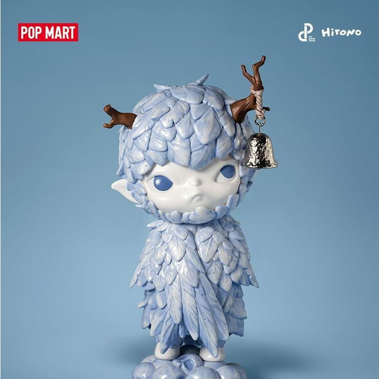 [ของแท้] POPMART POPMART Hirono Hirono Hirono Hirono Porcelain Feather Hand-Made เครื่องประดับแฟชั่น