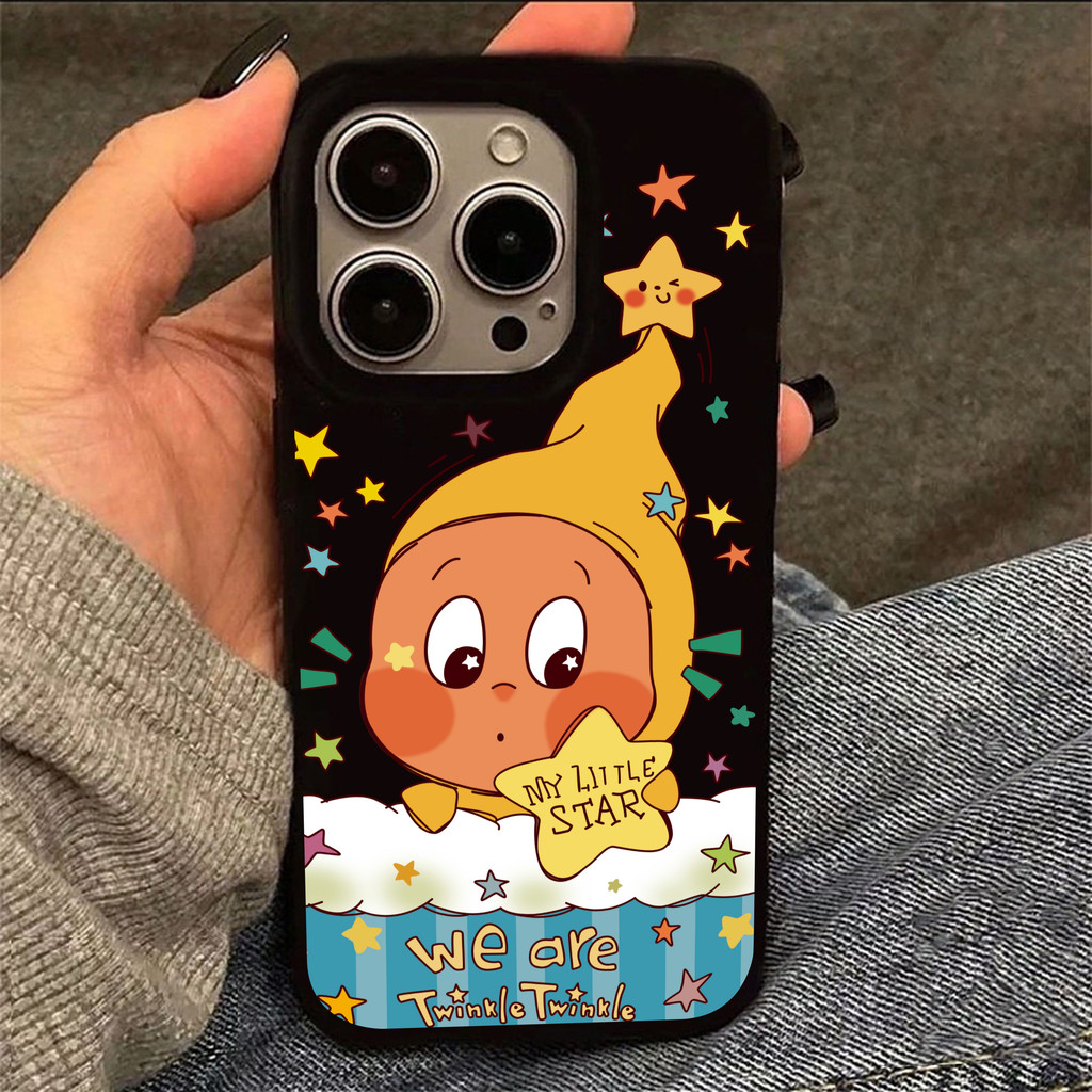 เคสไอโฟน 13 15 11 17 16 12 14 ProMax ลายตัวการ์ตูนเทพธิดาดาวสีทอง 7 8Plus XR X XS Max