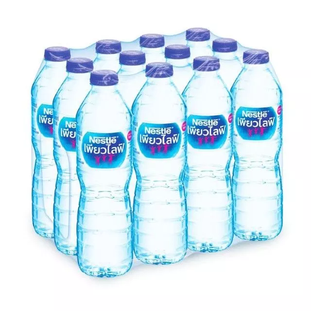 เนสท์เล่ เพียวไลฟ์ น้ำดื่ม Nestle Pure Life Water 600ml. Pack12