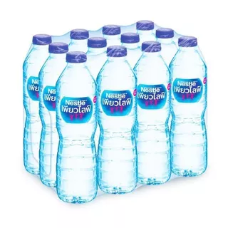 เนสท์เล่ เพียวไลฟ์ น้ำดื่ม Nestle Pure Life Water 600ml. Pack12