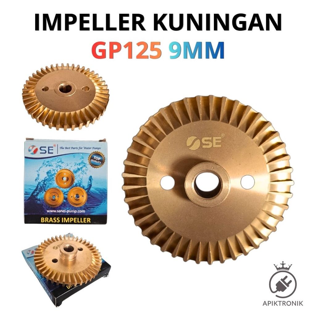 SAN EI ทองเหลือง GP 125 ปั๊มน้ําใบพัด 9 มม. เส้นผ่านศูนย์กลางเพลา 60 มม. ใบพัดปั๊ม Panasonic แห่งชาต