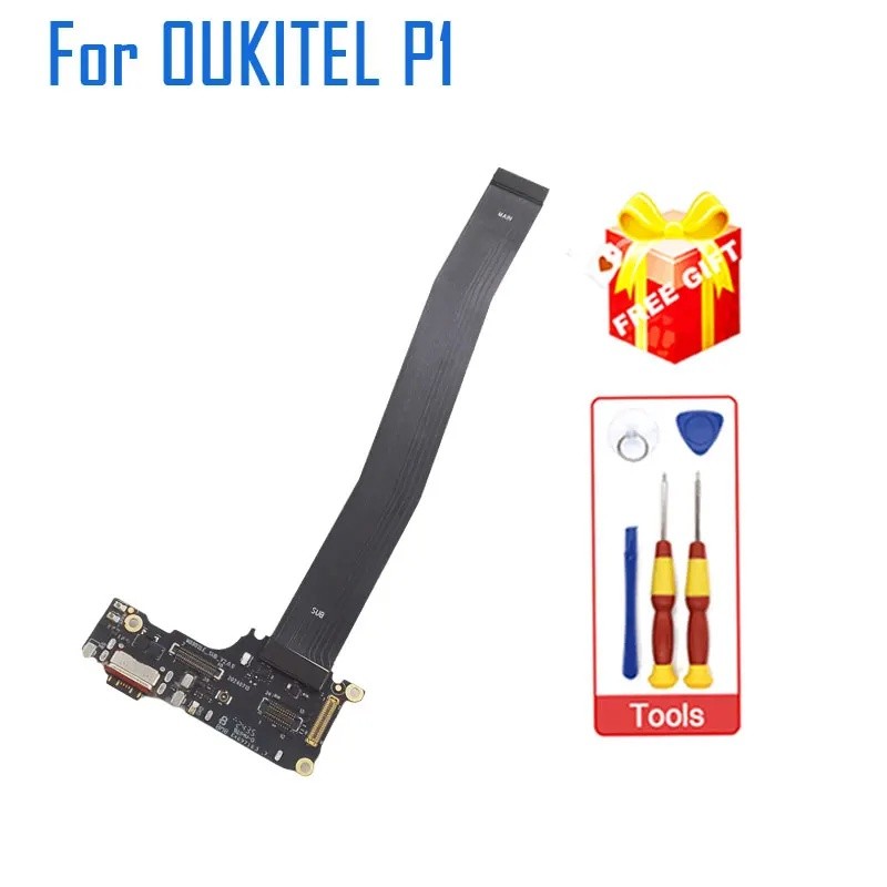 ใหม่ Original OUKITEL P1 USB ฐานชาร์จพอร์ตบอร์ดหลัก FPC อุปกรณ์เสริมสําหรับ OUKITEL P1 โทรศัพท์สมาร์