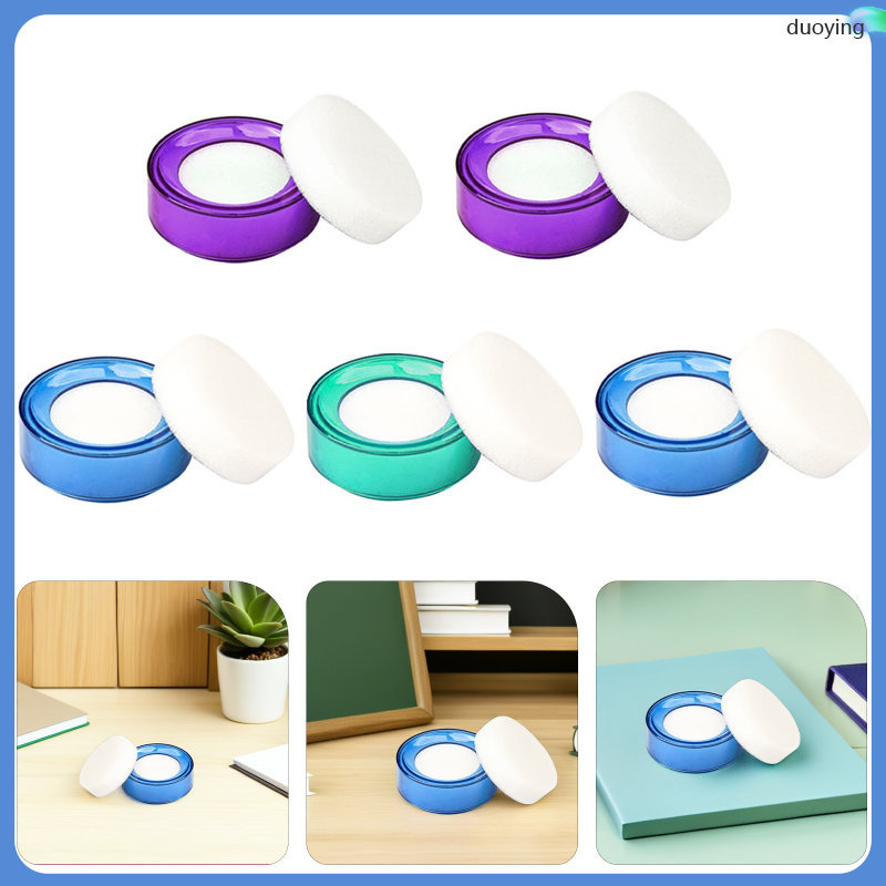 5 ชิ้นเปียกเด็กฟองน้ํา Finger Moistener สําหรับสํานักงานไม่มีอุปกรณ์ธนาคารน้ํา Fingers duoying