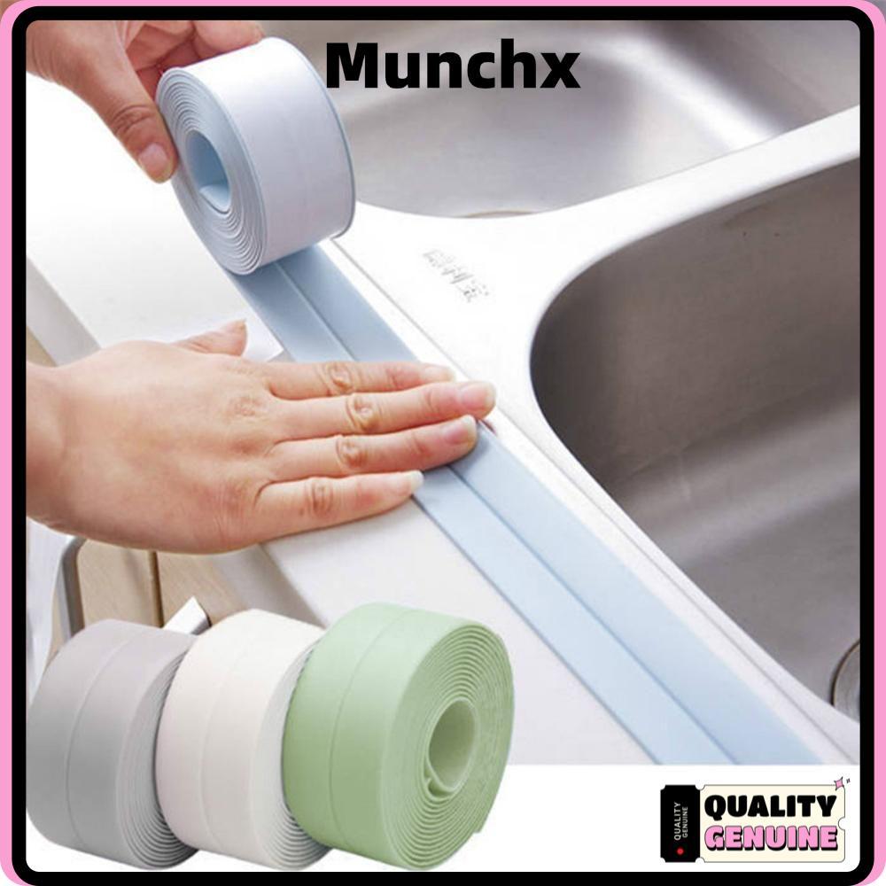 MUNCHX เทปกาว, เคาน์เตอร์ Self กาวห้องครัว Sealant Strip, Professional สีสันโรคราน้ําค้างห้องน้ํา Tu