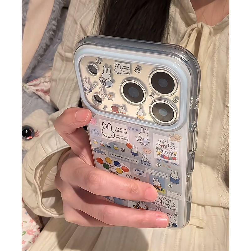 Note Balloon Rabbit เหมาะสําหรับ iPhone 17 16 15 14 13 12 11 Pro Max เคสโทรศัพท์