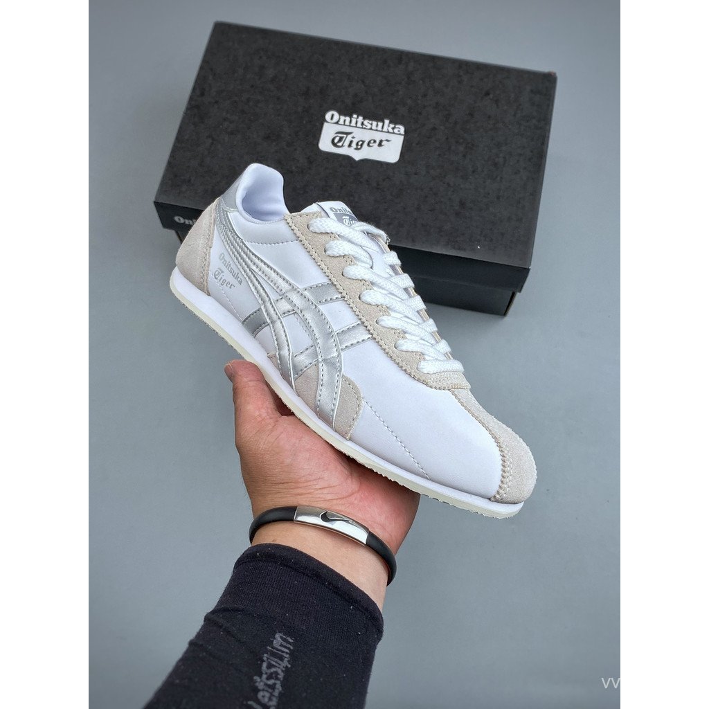 2026รองเท้าAsics Onitsuka Tiger รองเท้าผ้าใบ Runspark รองเท้าสีขาวขี้เกียจนักเรียน Soft Sole Profess